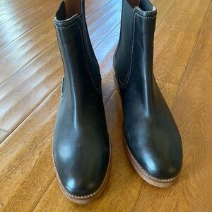 Joie Black Leather Ankle Booties